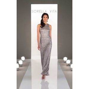8994 Sorella Vita Sequin Bridesmaid Gown
